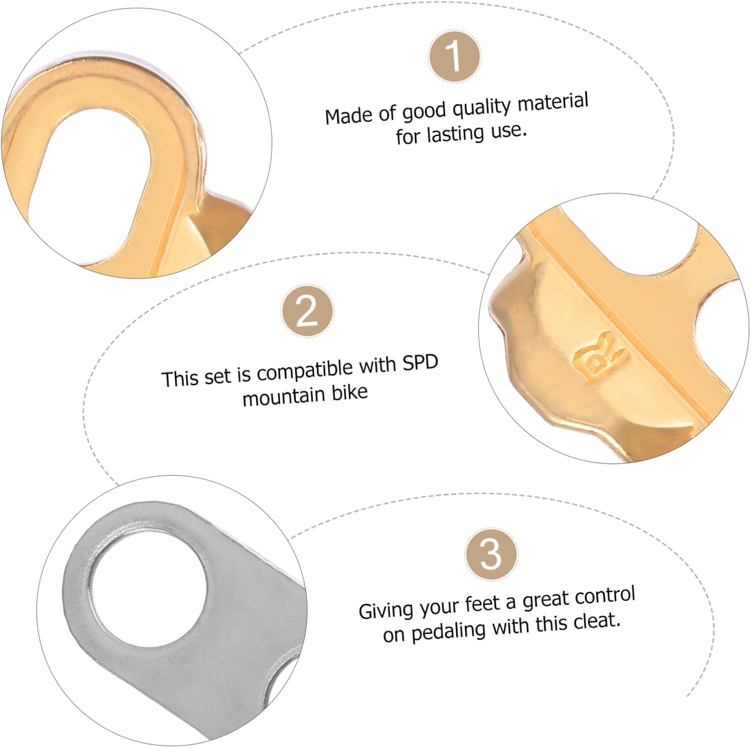Yardwe 2 Sets Pedal Cleats Cycling Clips Cleat for Cycling Cleat for Pedal Road Cycling Cleat Bicicleta