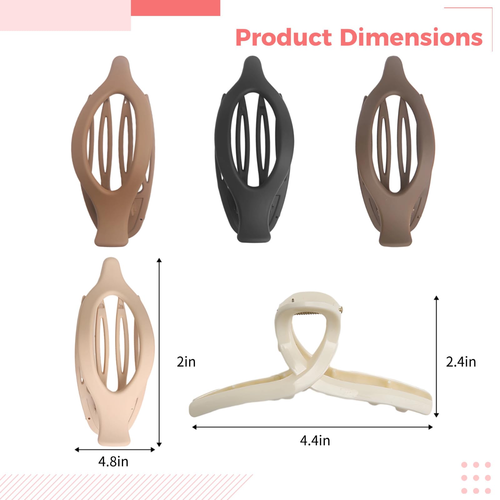 Generic Lot de 14 pinces à cheveux plates multicolores en métal solide, accessoires élégants pour femme, finition mate pour un usage quotidien