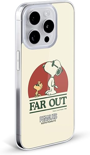 Miniatura 2 de Head Case Designs Funda de gel suave con licencia oficial de Peanuts Snoopy Woodstock Far Out Woodstock 50th compatible con Apple iPhone 11 Pro Max
