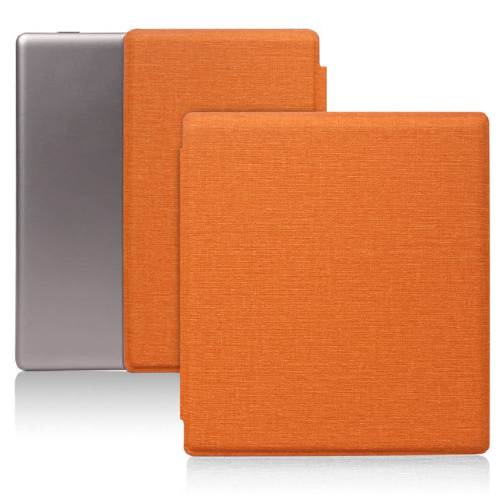 Kindle Oasis Case-Premium Tissu Simple Face Magnétique Case Pour 7 Pouces Kindle Oasis 9Th / 10Th Gen Avec Réveil De Sommeil Automatique - Gris Classic Super Clear, Orange, 7 Pouces Kindle Oasis