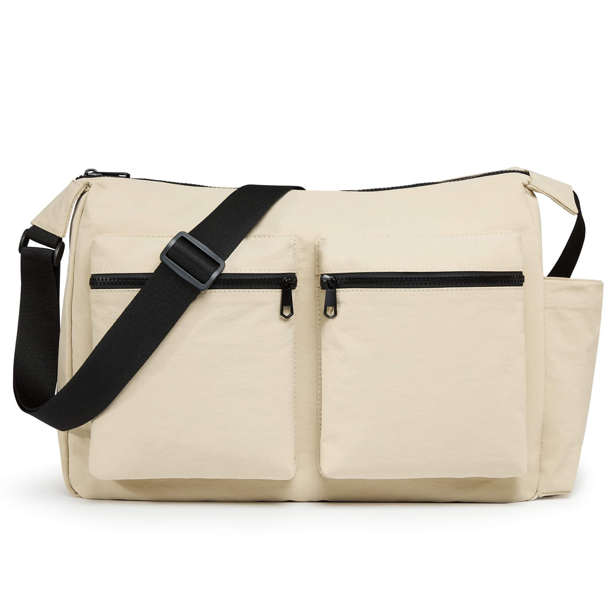 KALIDI Nylon Crossbody Bag Women Men Casual Cross Body Purse Lightweight Waterproof Messenger Bag For College Work Travel