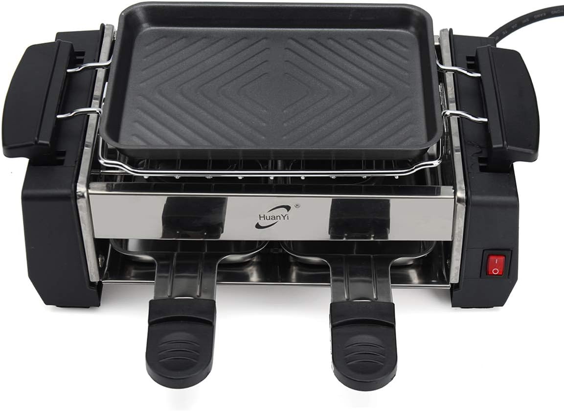 Portable 1000W 220V Non-Stick Electric Barbeque Grill Griddle BBQ Teppanyaki Set BBQ Grill