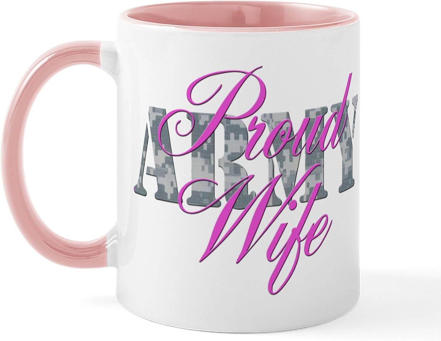 CafePress Proud Army Wife ACU Mug 11 oz (325 ml) Ceramic Coffee Mug