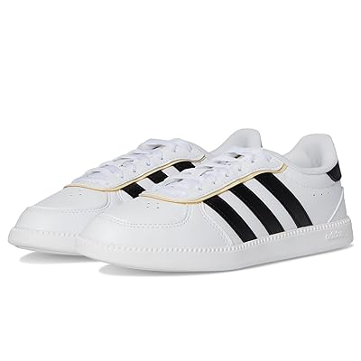adidas Kids Breaknet Sleek Shoes (Big Kid) Kids Shoes White/Black/Orange Tint