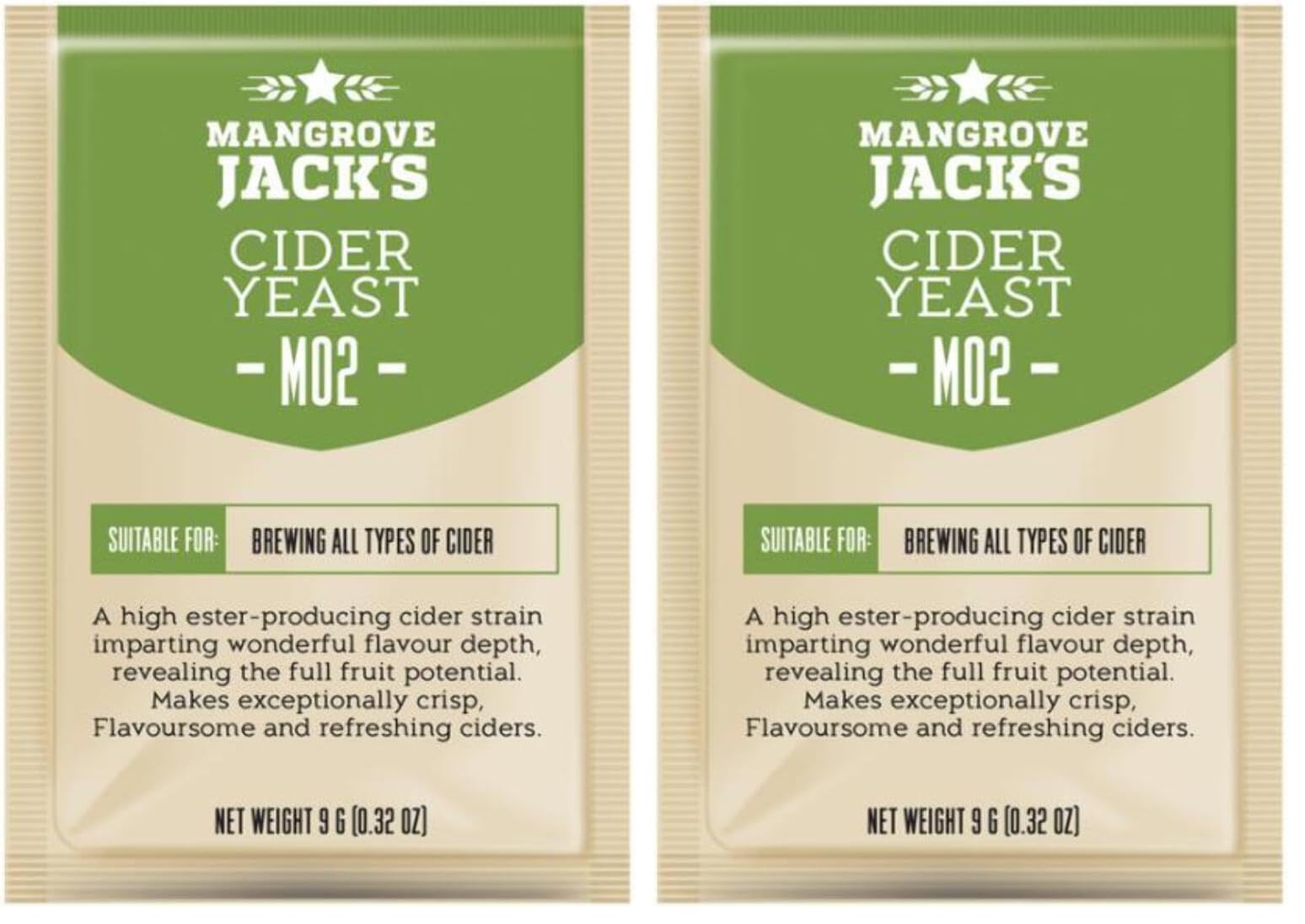 Mangrove Jack's Cider M02 Dry Yeast (Pack of 2)