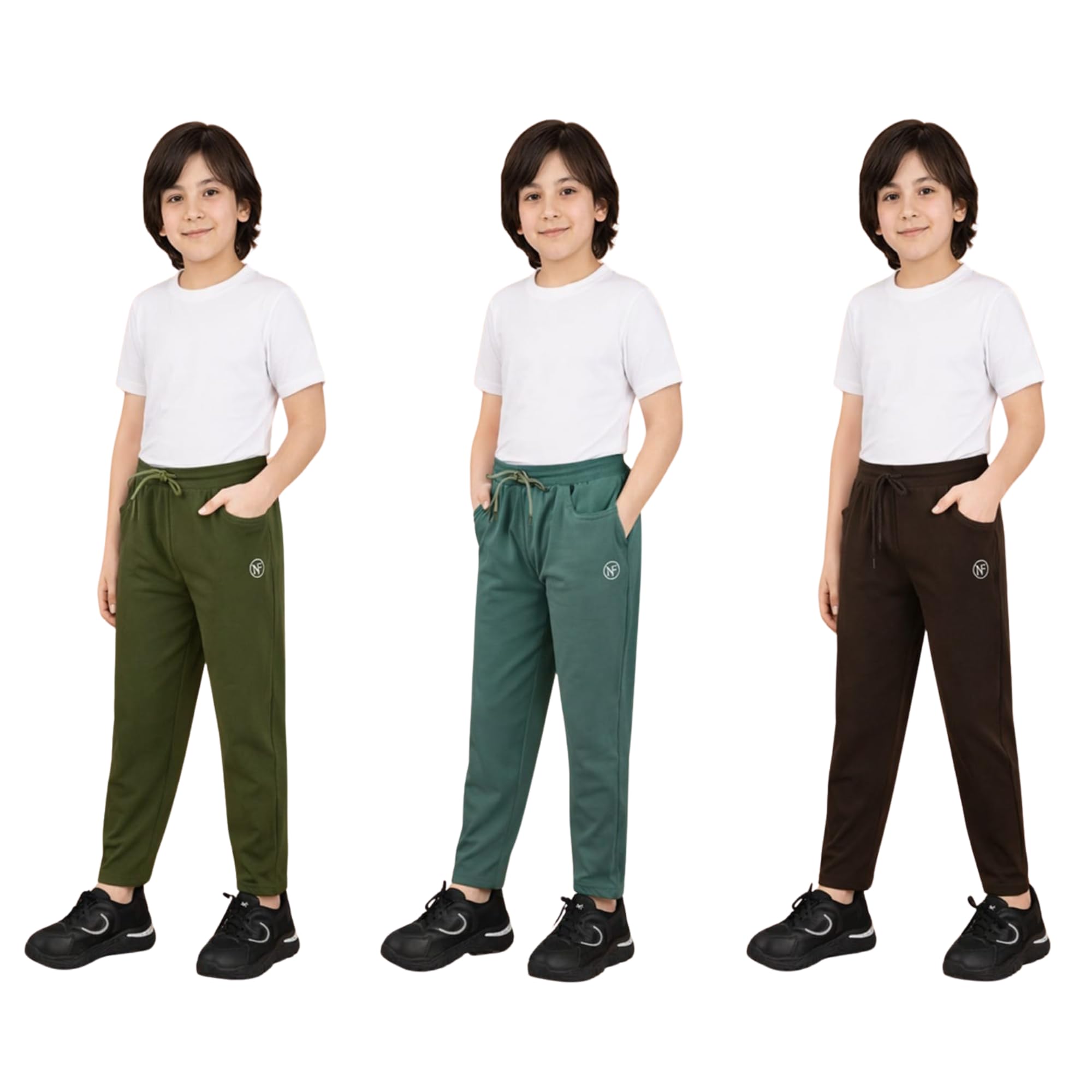 Boy's Regular Fit Printed Joggers Track Pant (Pack of 3)-image-37