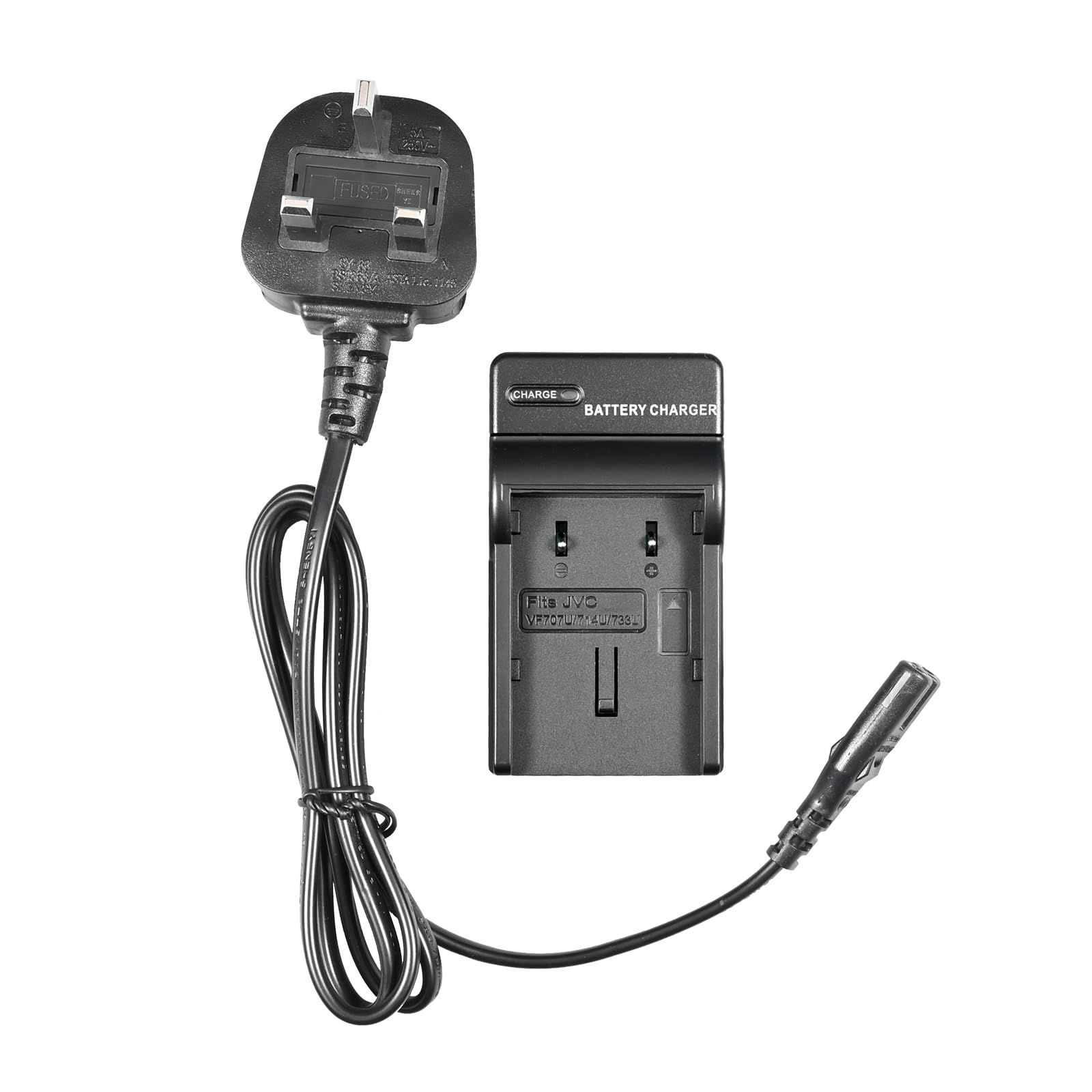 2x Battery LCD Charger For BN-VF707 U JVC GR-D350 GR-D360 GR-D370 D371