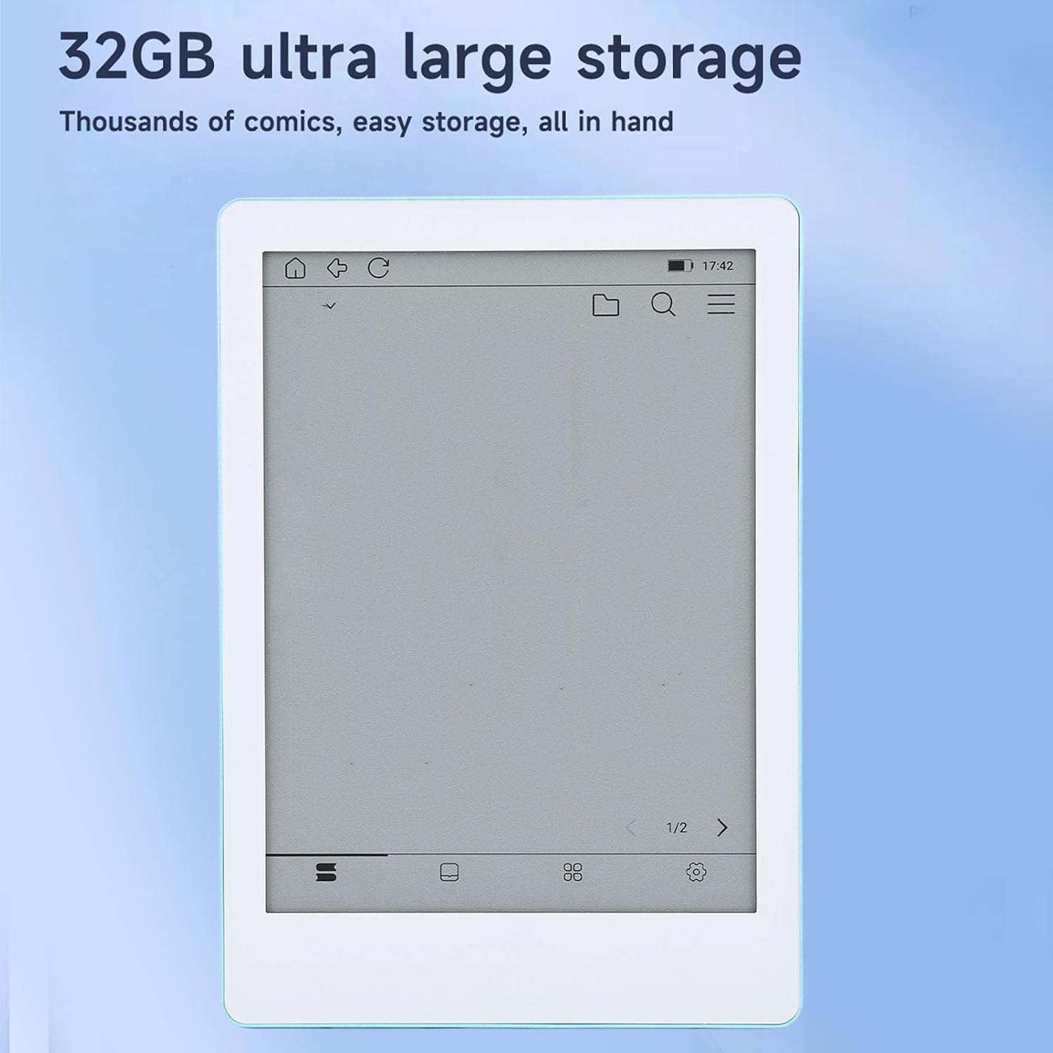 LICAEVEY 6 Inch Electric Book Reader with Color Ink Screen, Android 11 Open System, Adjustable 33 Brightness Levels, 4GB RAM 64GB ROM, Multifunctional Ereader for Reading Writing
