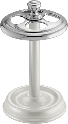 Miniatura 8 de iDesign 76284 York - Soporte de metal para cepillos de dientes para tocador de baño, encimeras, maquinillas de afeitar, 3.25 x 5.75 pulgadas, cromo