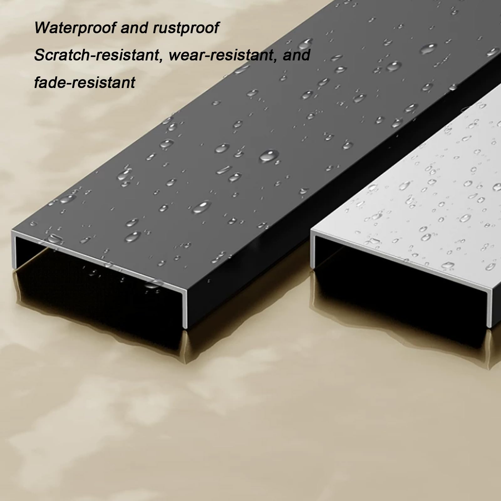 Barra en U de Aleación de Aluminio, Perfil Estructural Extrusionado para Estructuras Metálicas, Fabricación DIY y Aplicaciones de Ingeniería,50 * 40 * 5 * 40mm