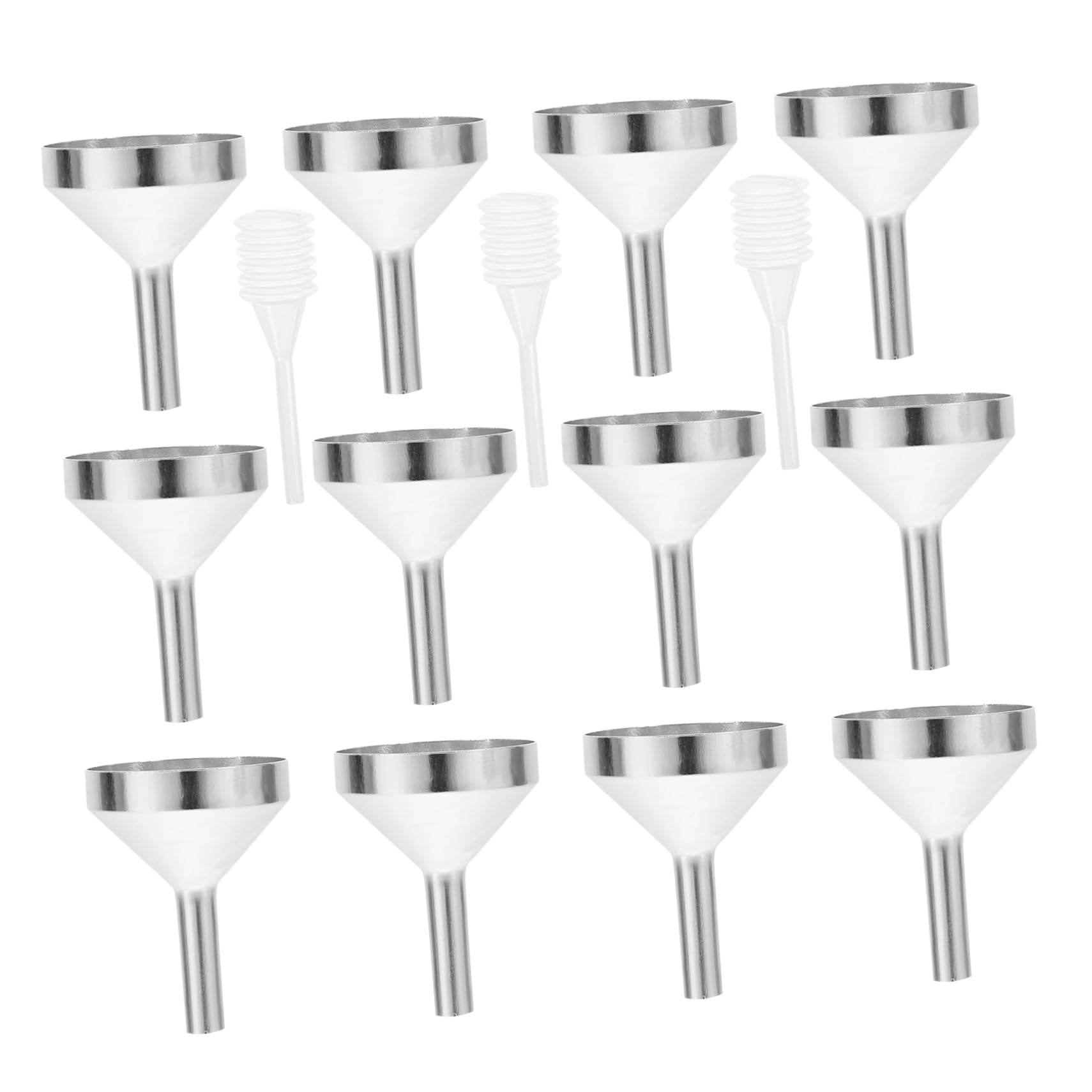 FRCOLOR 2 Sets Perfume Dispensing Tool Lotion Set Essential Oil Fragrance Sets Metal Small Funnel Lab Bottles Transfer Funnel Liquid Transfer Pipette Liquid Pipette