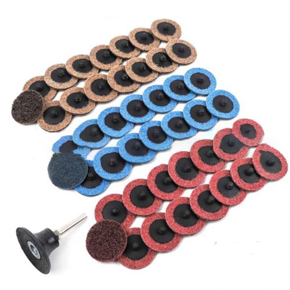 Disques abrasifs 50 mm avec support de ponçage pour meulage de surface - 7