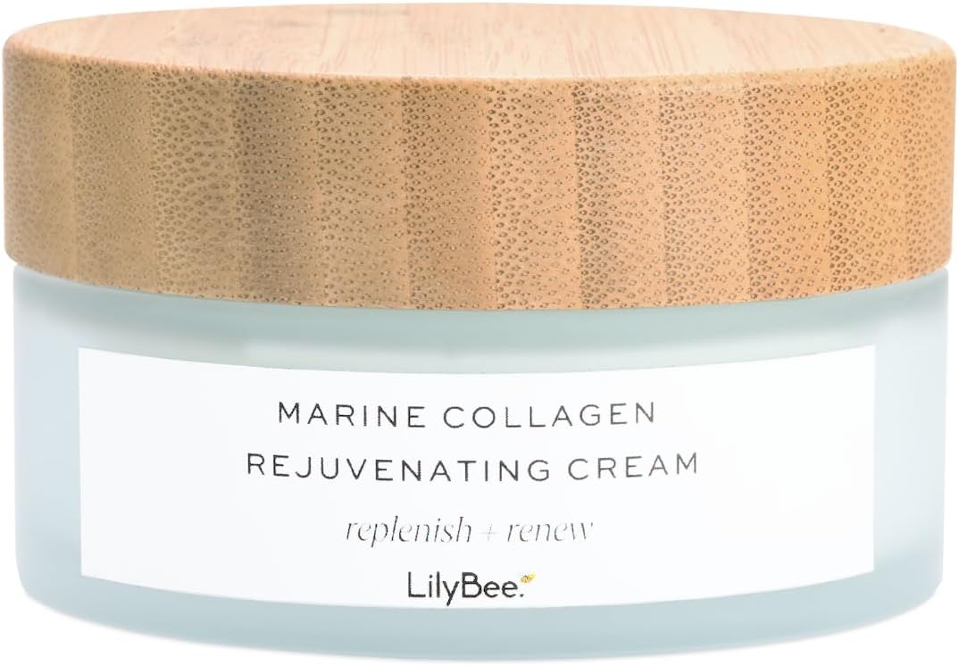 LilyBee – Marine Collagen Rejuvenating Cream, 90g – Moisturiser infused with marine botanicals – Marine Collagen & Marine Algae