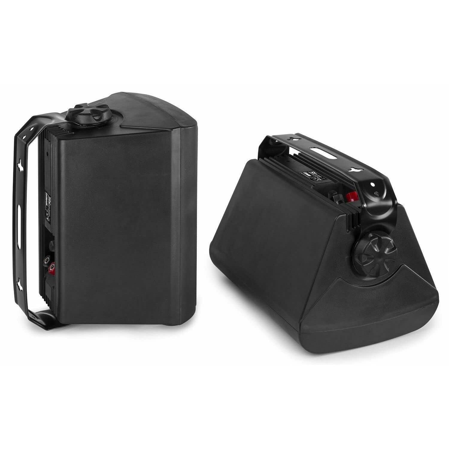 Power Dynamics BC65V - Lautsprecher Set 150 Watt, 100 Volt, 8 Ohm Innen- und Außenlautsprecher, Lautsprecher Boxen IP56, 2 Wege Speaker, In- Outdoor Speaker, Installationslautsprecher Schwarz