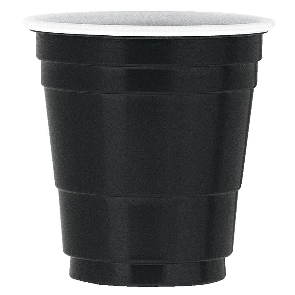 Black Disposable Plastic Shot Glasses - 2oz, 20 Pieces | Perfect for Events and Celebrations