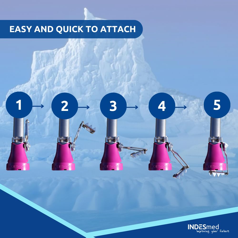 Lot De 2 Crampons Haute Performance Pour Béquilles Et Bâtons - Neige Dure Et Glace - Acier Inoxydable Haute Résistance, Conception Suisse