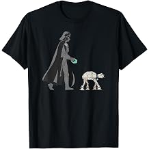Star Wars Darth Vader Dog Walker Meme Funny T-Shirt Tee for Men Women