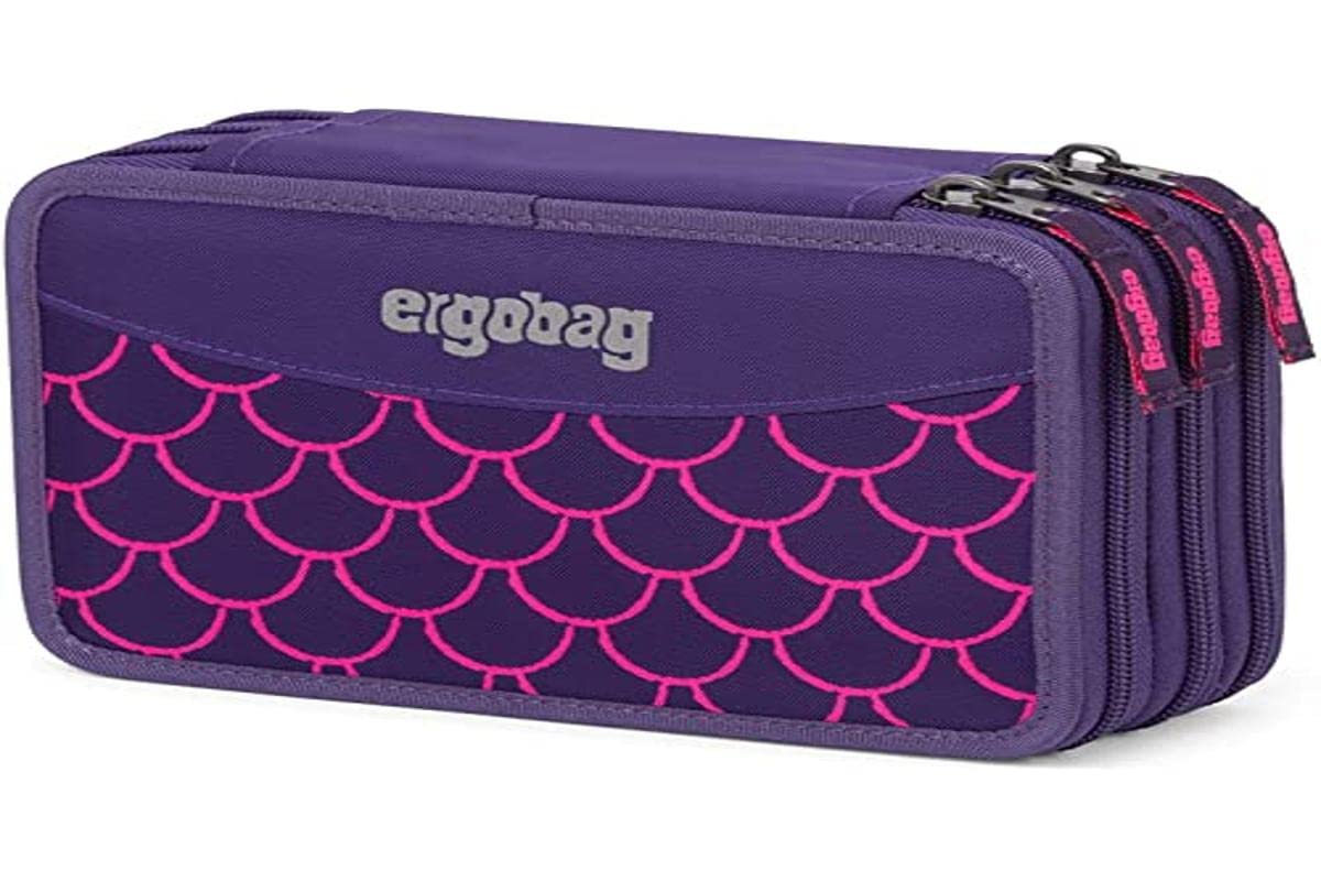 ergobag Maxi-Mäppchen Set 40-Teilig, Lyra Bunt- und Filzstifte, Kleingeld Fach, Lineal, Schere