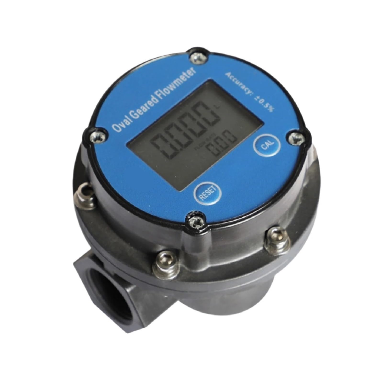QfUxYYSLD Oval Gear Flow Meter Digital Turbine Fuel Sensor 1 Inch G3/4 Diesel Methanol Micro Flowmeter(G3-4)