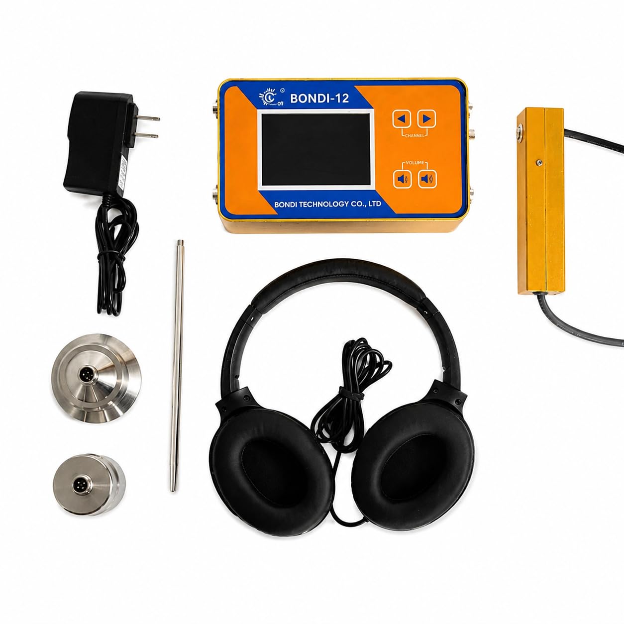 Underground Water Leak Detector Kit Adjustable 4 Gears Frequency Pipeline Leak Detection Device with Sensor Water Pipe Leak Detector for Underground Pipe Inspection, Plumbing Maintenance & Detection-image-16