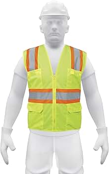 Amazon.com: TRUPER CHS-700V Safety Vests Max Visibility, 6 Multi