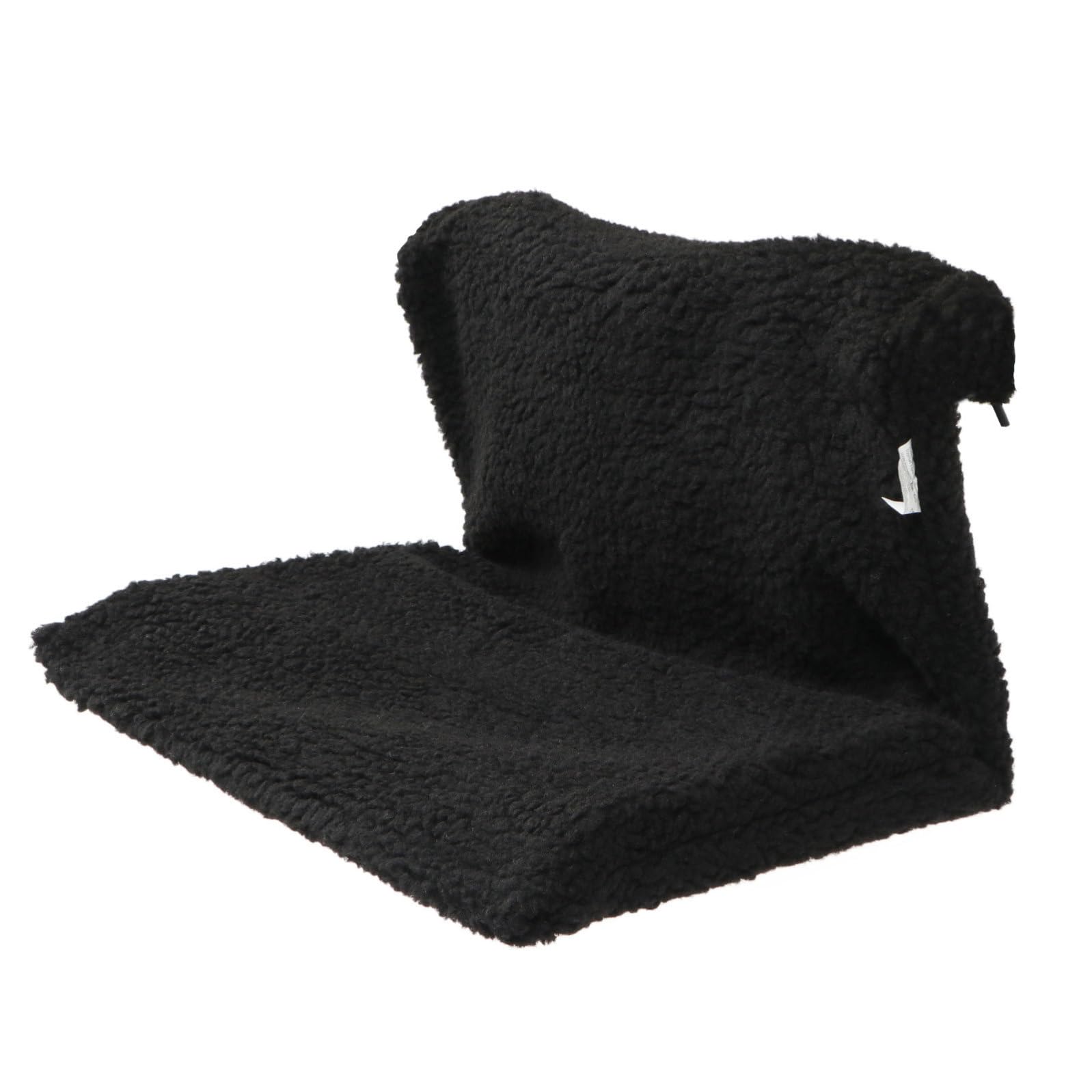 Hemobllo Amaca per Gatto Struttura in Metallo Nero, Supporto in Poliestere e Lino, Risparmio Spazio e Ecologico, per Caldo Gatto in Inverno