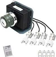 Vista 20 de Uniflasy Kit de Encendedor para Parrilla, Módulo de Encendido Electrónico y Botón Interruptor con Cables para Encendedor Charbroil, Repuesto
