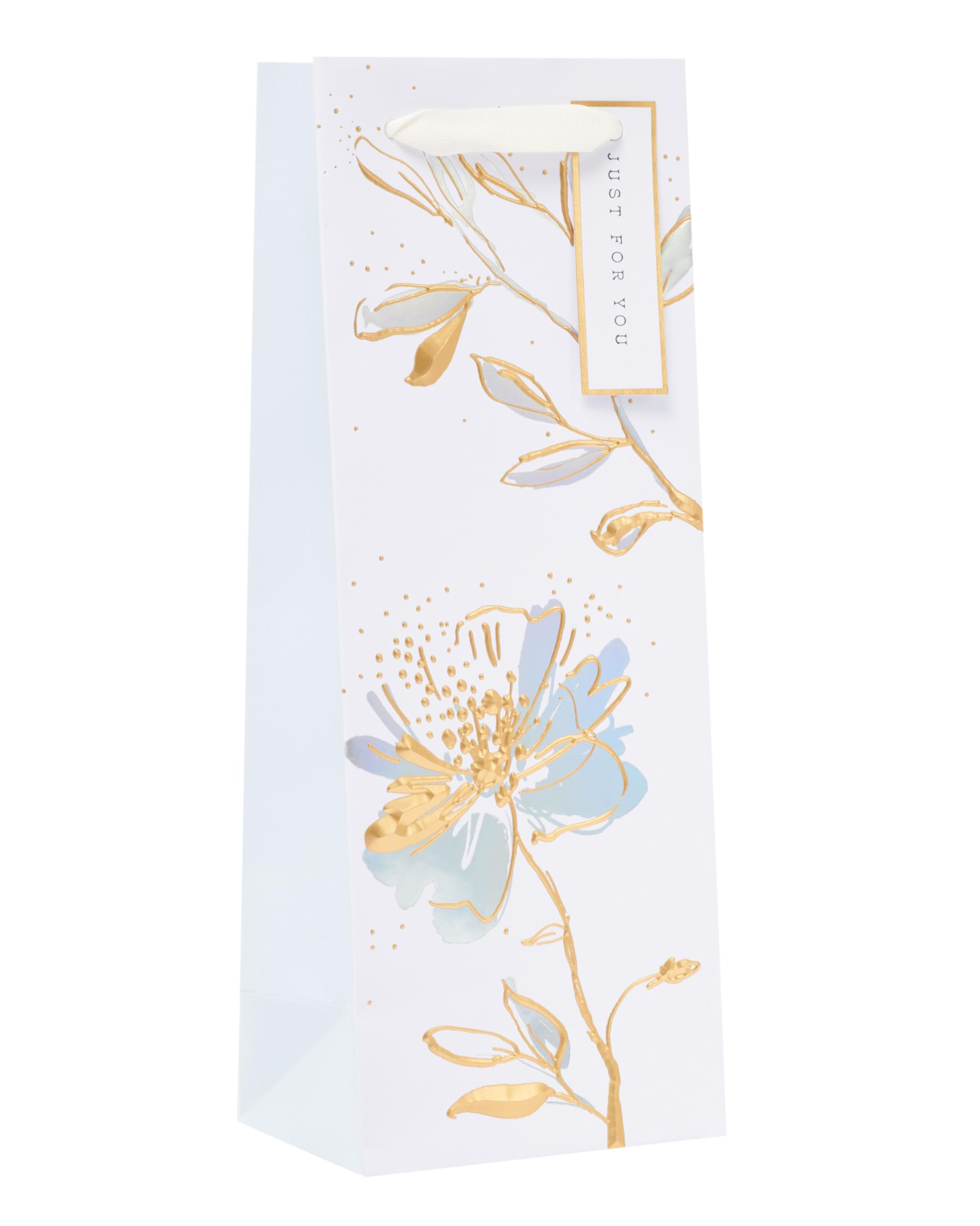 UK Greetings | Bottle Bag - From The Camden Collection | Foil Floral Design