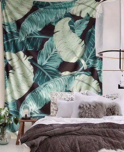 YIWINNER Tapestry Floral Words Wall Tapestry Fabric Wall Art Bedspreads Home Decor (A1, 60''X80'')