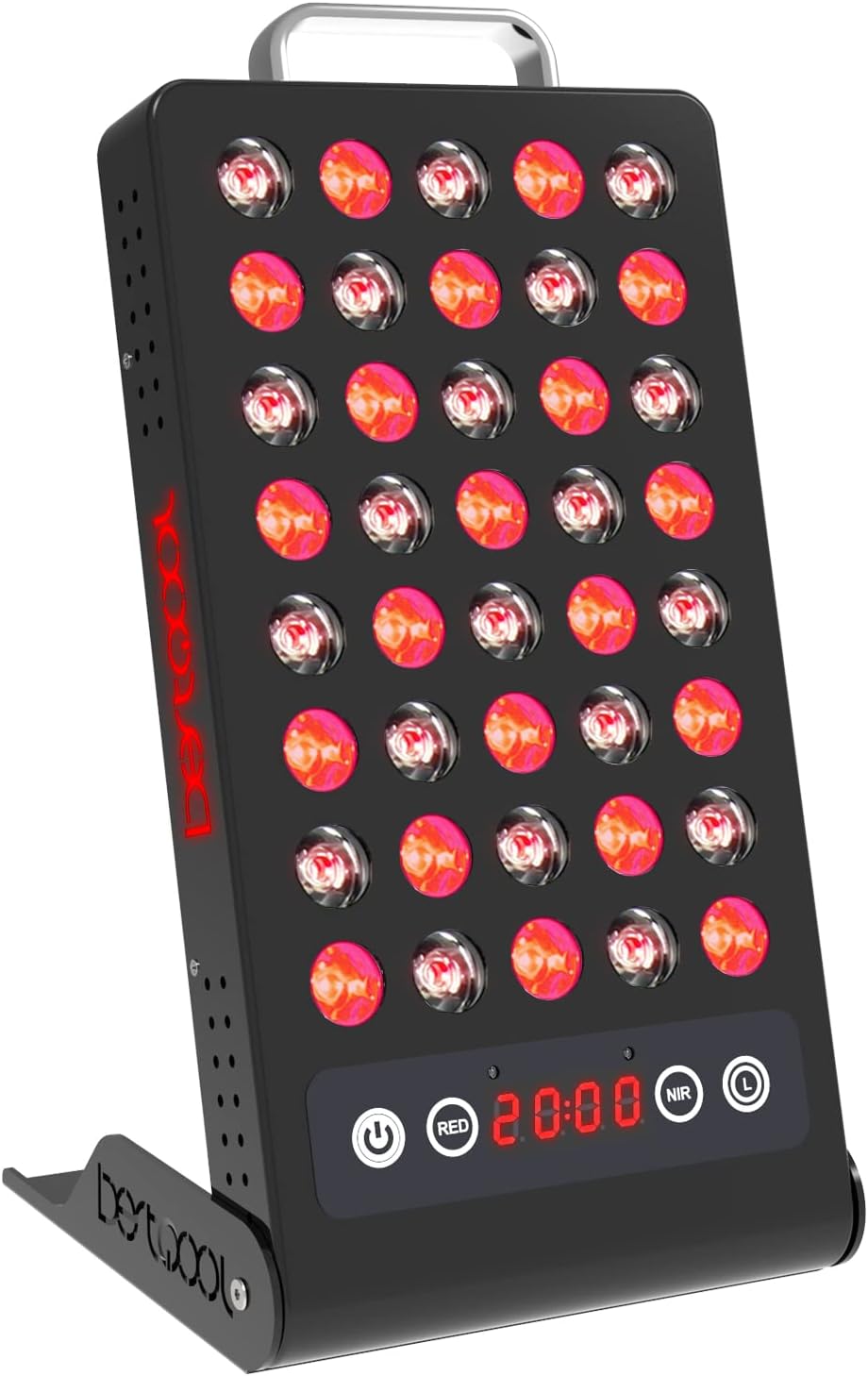 Bestqool Red Light Therapy Device, 660nm 850nm Infrared Light Therapy with Timer, PRO Series Adjustable Stand 40 LEDs, Clinical Grade High Power Output LED Light Therapy for Anti-Aging, Pain Relief : Health & Household