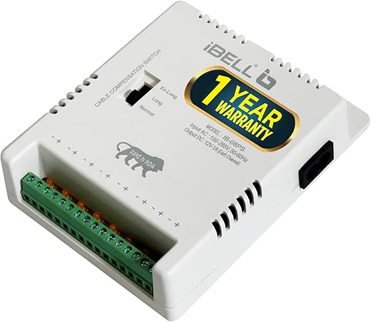 iBELL CP808 8 Channel SMPS for CCTV Output 150-285 V, Power Supply Adapter for up to 8 CCTV Cameras (Pack of 1)