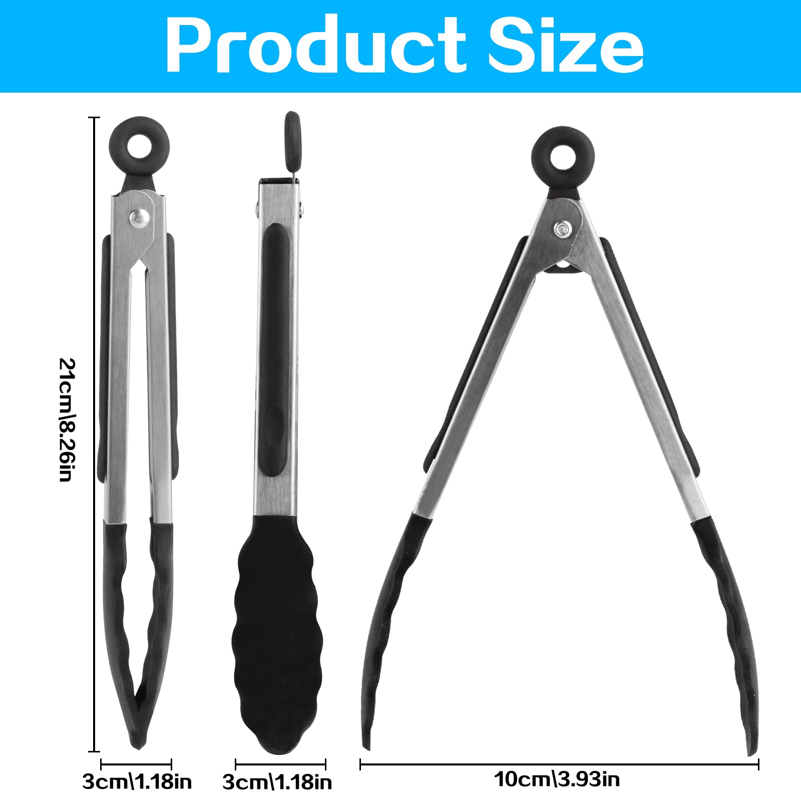 5 Pièces Pince de Cuisine,Inclus 3 PCS Pince Silicone Air Fryer,un Spatules en Silicone et un Pinceau,avec languettes en silicones et poignées caoutchoutées,Pince Alimentaire Cuisine pour Barbecue 5 Pièces Pince de Cuisine,Inclus 3 PCS Pince Silicone Air Fryer,un Spatules en Silicone et un Pinceau,avec languettes en silicones et poignées caoutchoutées,Pince Alimentaire Cuisine pour Barbecue