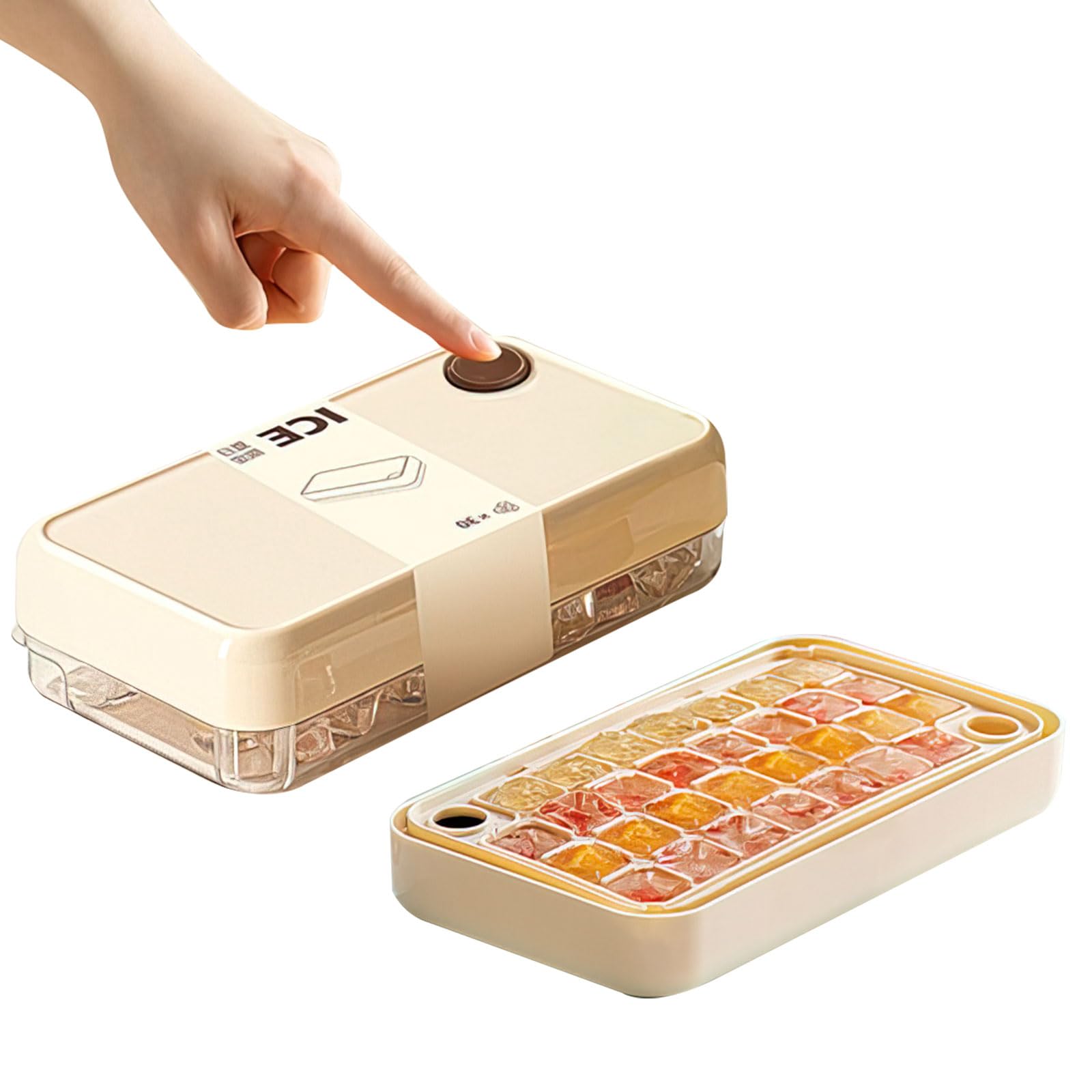Amazon | ポクミル 製氷皿 製氷器 製氷機 蓋付き 氷を1秒で取り出す 氷