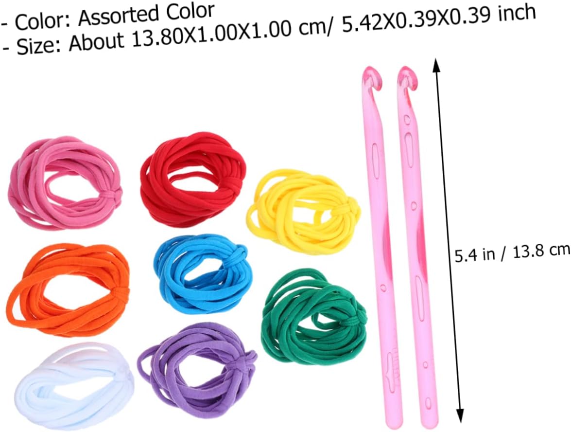 HAPINARY 98pcs Elastic Potholder Loom Loops Includes Crochet Hooks for DIY Weaving Projects for Boys and Girls and Adults Crafting Fun