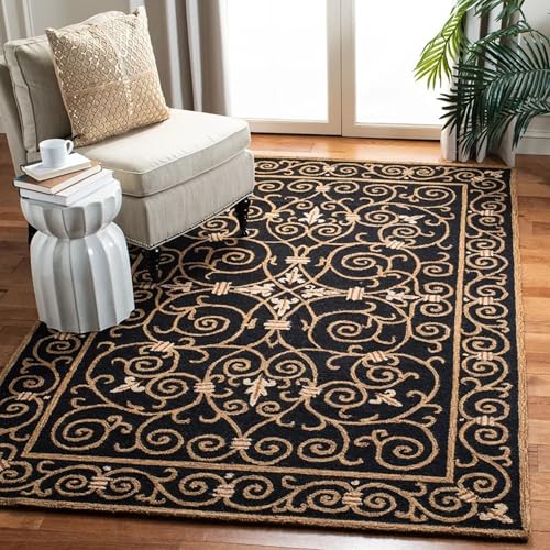 Image of 6x9 Ft Woolen Area Rug -, Tufted Wool Carpet for Home Interiors & Office Decor