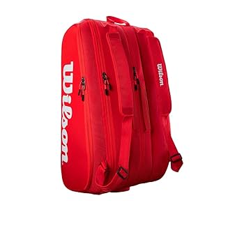 Wilson　SUPER TOUR TRAVEL BAG Wilson Super Tour Red Tennis Travel Duffel Bag Wheels