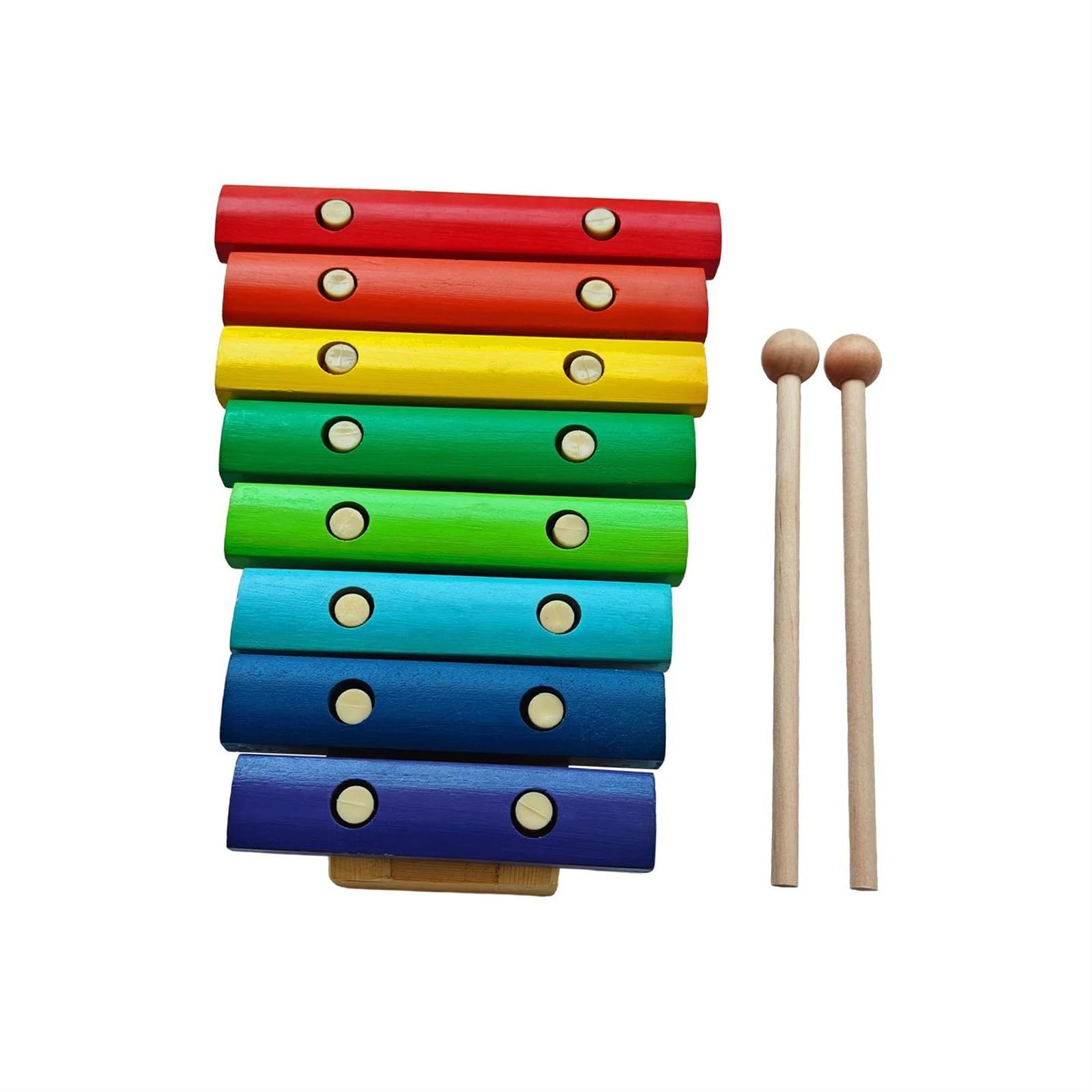Xilófono Instrumento Musical De Xilófono De Madera De 8 Notas Con 2 Mazos De Madera Instrumento De Percusión De Teclas Coloridas De Madera De Abedul