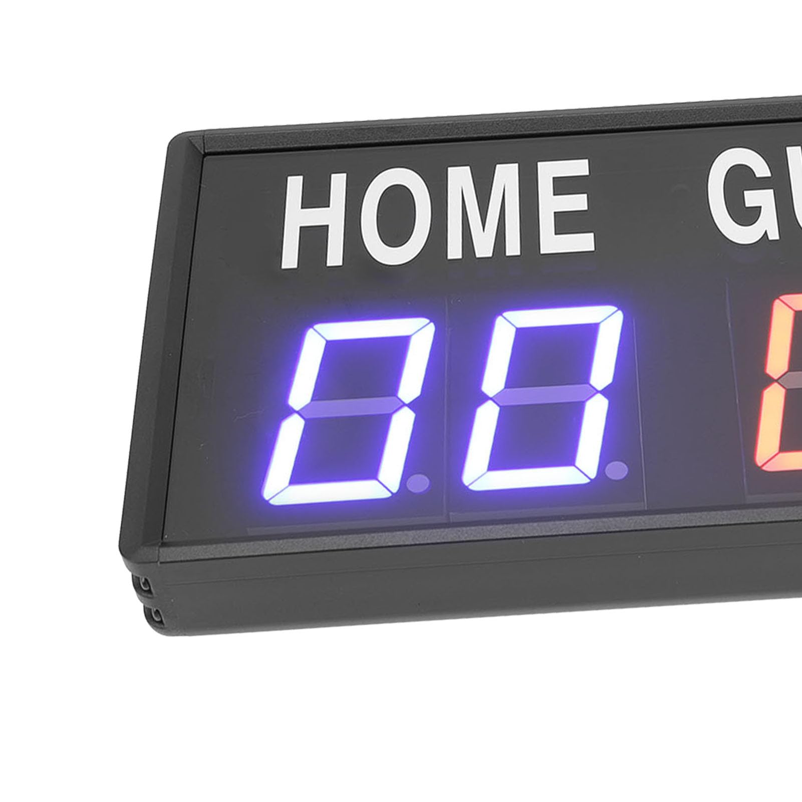 CHICIRIS Tabellone Segnapunti Elettronico con Telecomando in Lega di | per Basket Pallavolo Cornhole Pong, Display LED Rosso Blu, Supporto da Tavolo o da Parete Alimentato a Batteria, Punteggio