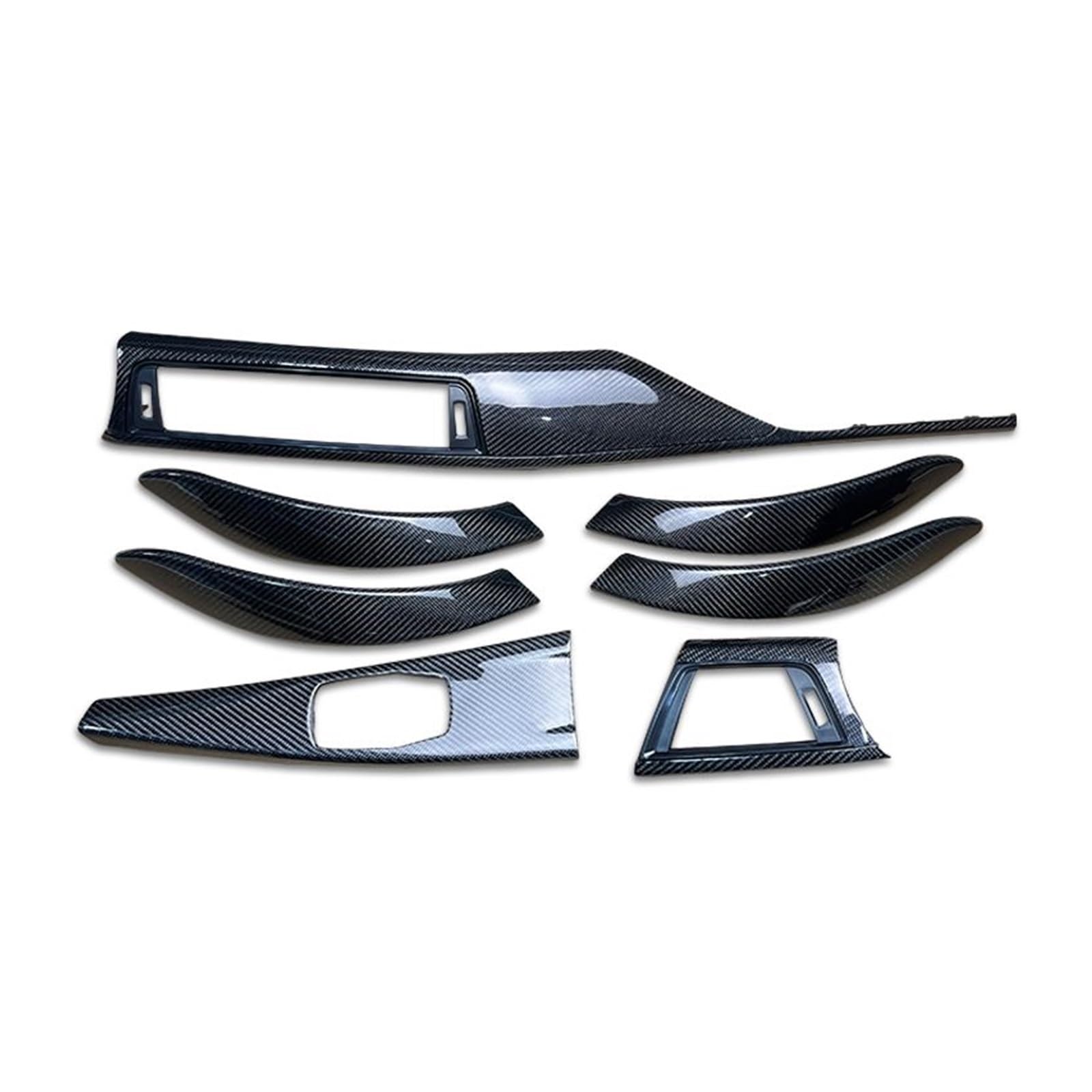 Interior Trim for BMW F30 F32 F34 F80 F82 F83 Genuine Carbon Fiber Interior Dashboard Cover Cover Trim Sticker(Style G)