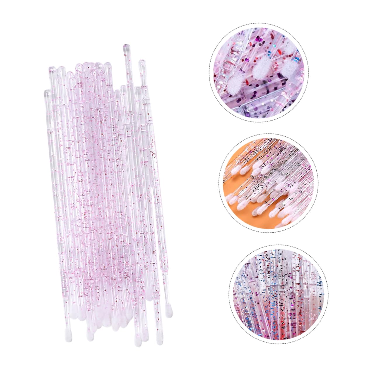 FOMIYES Essential Lash Grooming Kit: 200pcs Eyelash Cleaning Rods for Salons and Homes