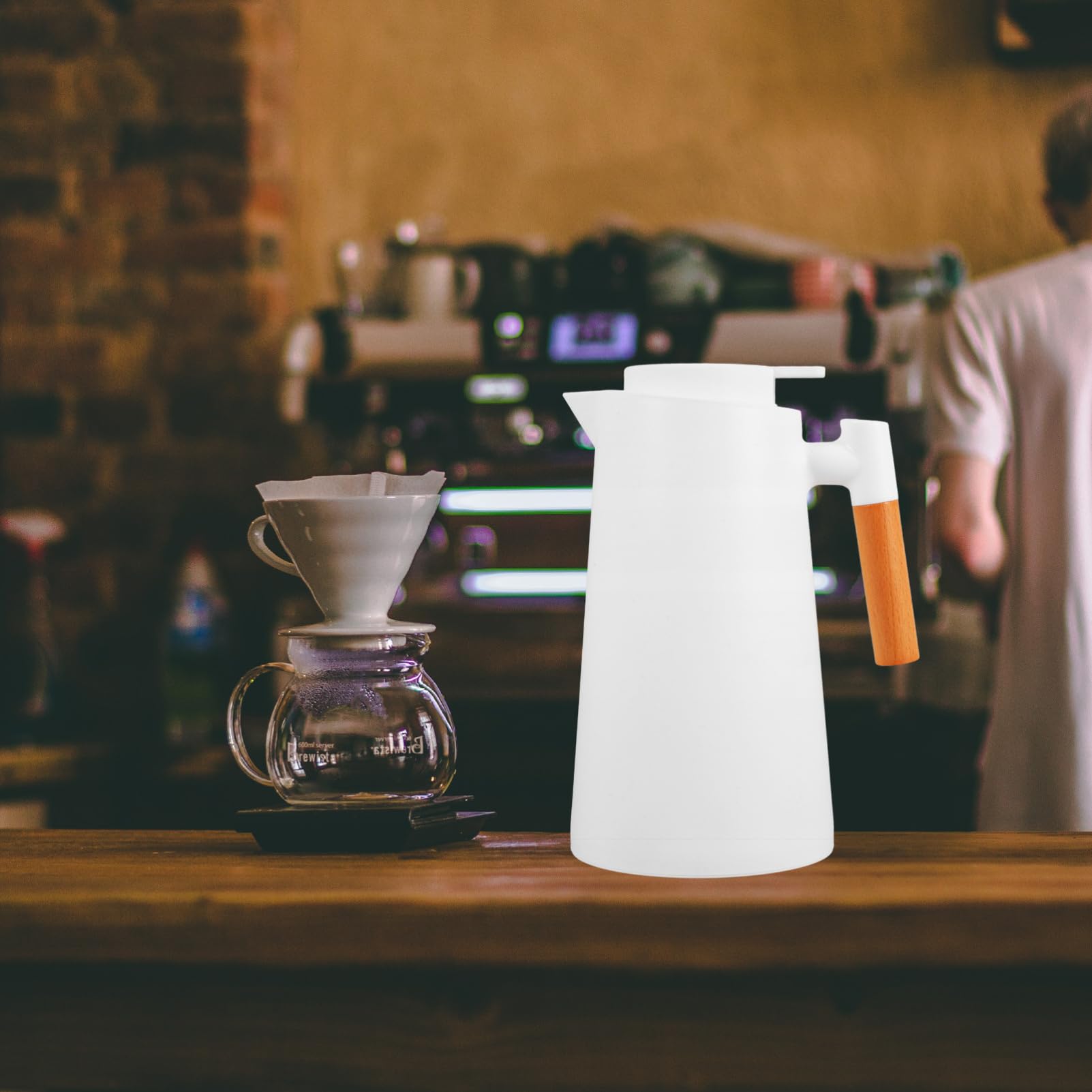 Alipis Vakuumisolierte Thermoskanne für Kaffee und Tee Isolierte Trinkflasche für Heiß und Kaltgetränke Praktische Camping-wasserflasche mit Griff