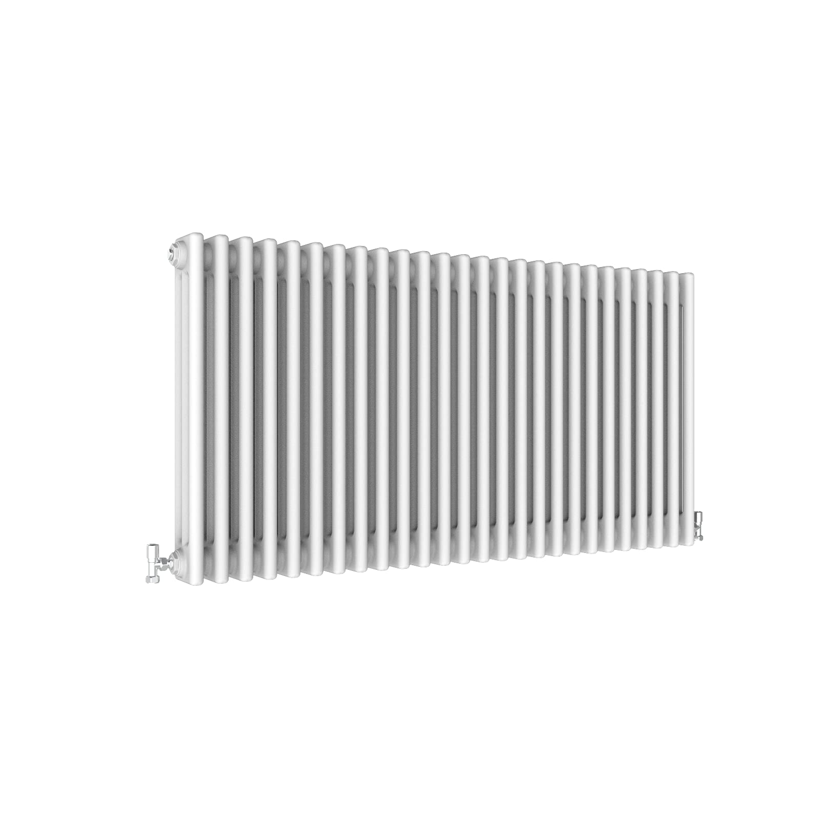 Traditional 3 Column Central Heating Radiator Horizontal Rads Cast Iron Style White 600x1190mm