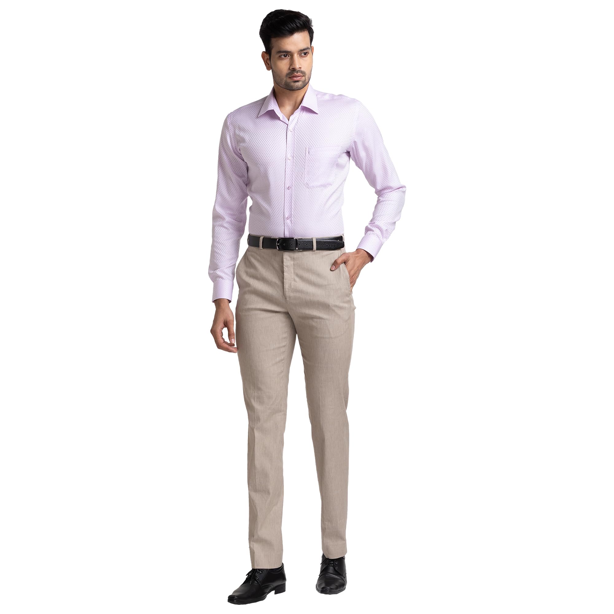 raymond Men Mid Rise Contemporary Fit Trouser-picture-49