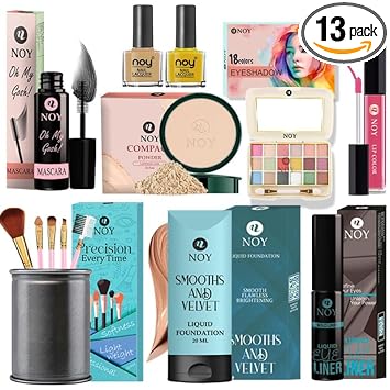 Noy Waterproof Makeup Kit For Summer Perfect For A Smooth, Matte Finish All In One Makeup Kit Ideal Gift For Makeup Lovers And Beginners Pack Of 13#Ny018