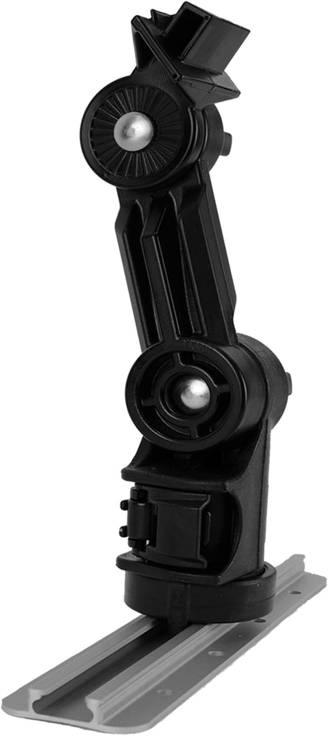 YakAttackFish Finder Mount for Lowrance Elite/Hook 3,4,5 and Elite Ti 5,7 Replaces Stock Base, Track Mount with extension arm