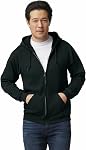 Gildan Unisex-Adult Chemise à capuche zippée, Style G18600Hooded Sweatshirt