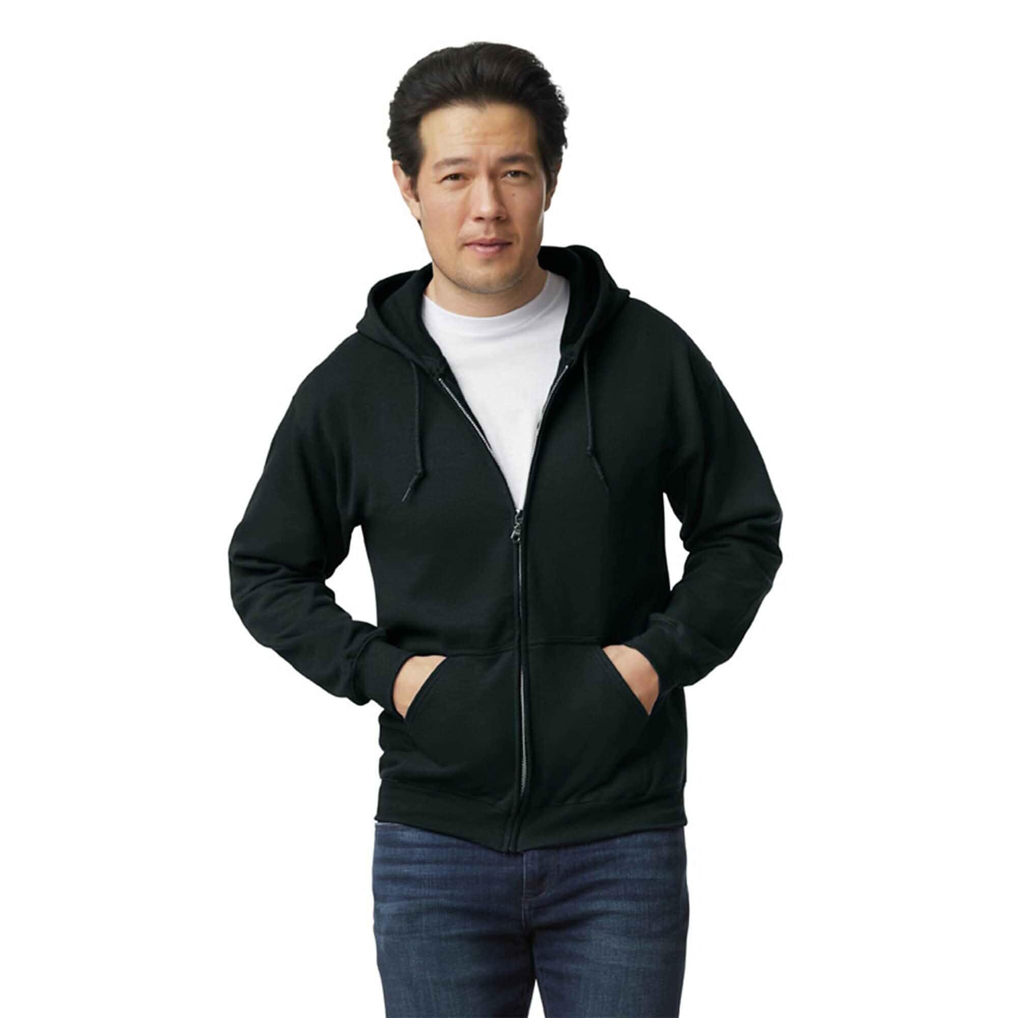 Gildan unisex-adult Fleece Zip Hoodie Sweatshirt, Style G18600, Multipack