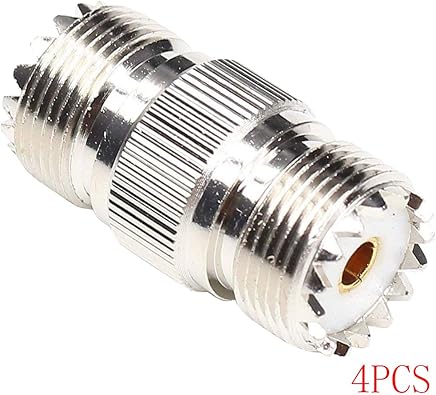 Bomcomi 2pcs / 4 Piezas coaxial RF coaxial Adaptador de UHF Hembra a reemplazo Adaptador de Conector SO239 SO239 Mujer Bomcomi 2pcs / 4 Piezas coaxial RF coaxial Adaptador de UHF Hembra a reemplazo Adaptador de Conector SO239 SO239 Mujer