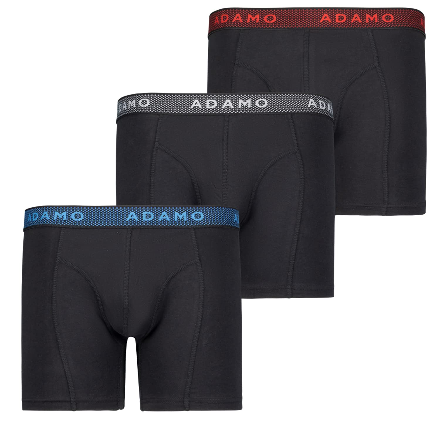 ADAMO Maxipant schwarz Bundmix im 3er Pack bis Übergröße 20