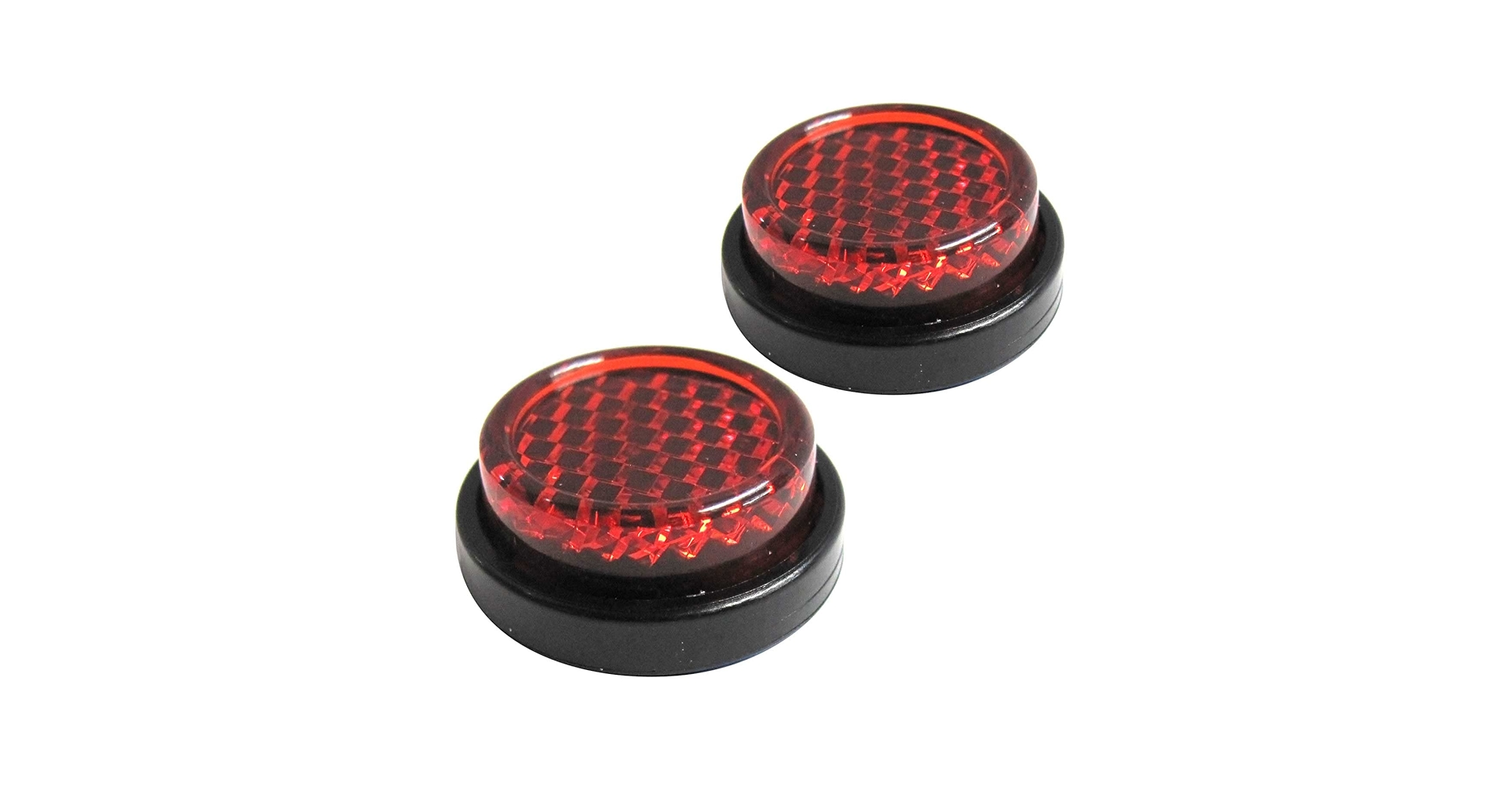 Amazon | 汎用 反射板 リフレクター 24mm 赤 丸型 2個セット